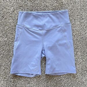 Zella Periwinkle Pocket Bike Shorts - Size: Small